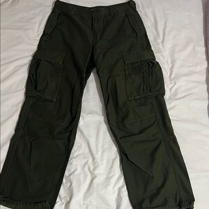 TNA Dark Green Cargo Pants
